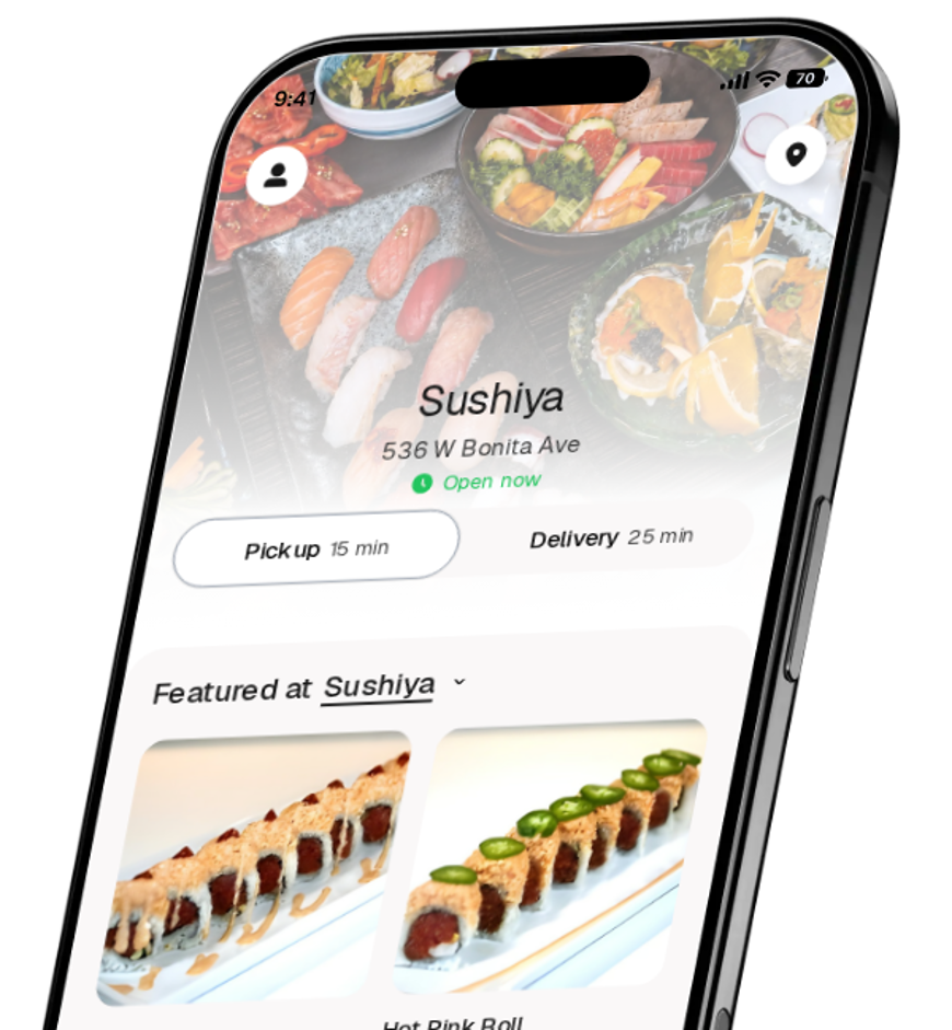 Sushiya app preview