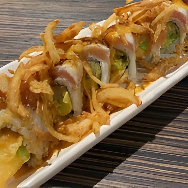 Albacore Shrimp Tempura Roll.