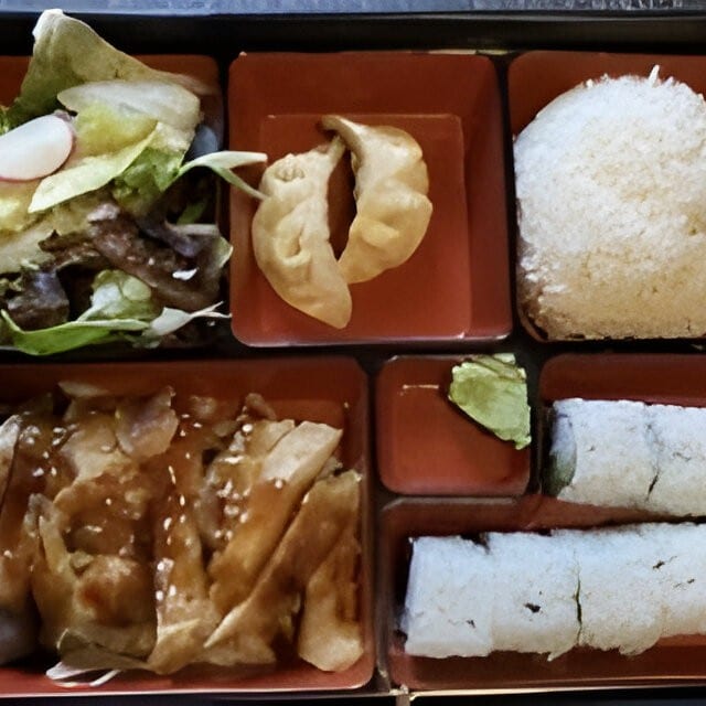 Dinner Bento Box 2 Items (1 Basic & 1 Side).