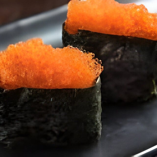 Smelt Egg Sushi.