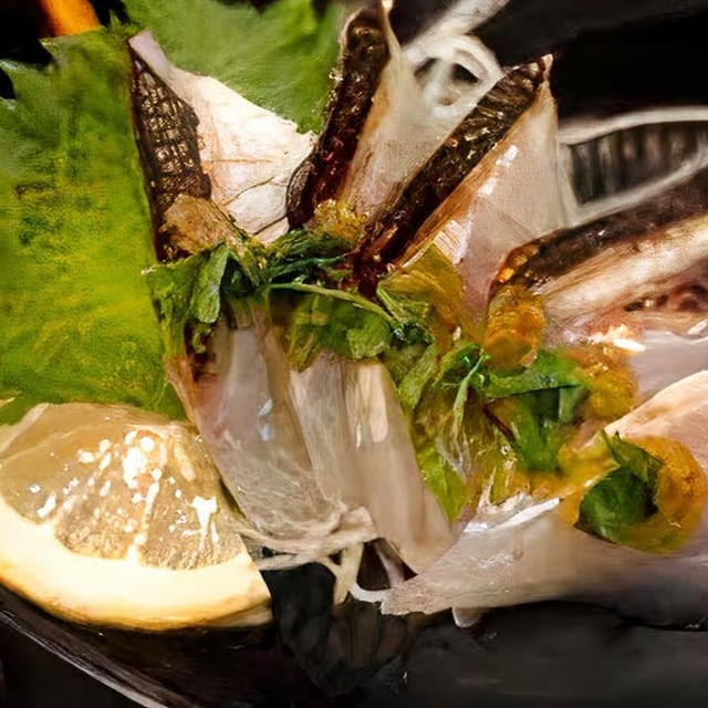 Mackerel Sashimi.