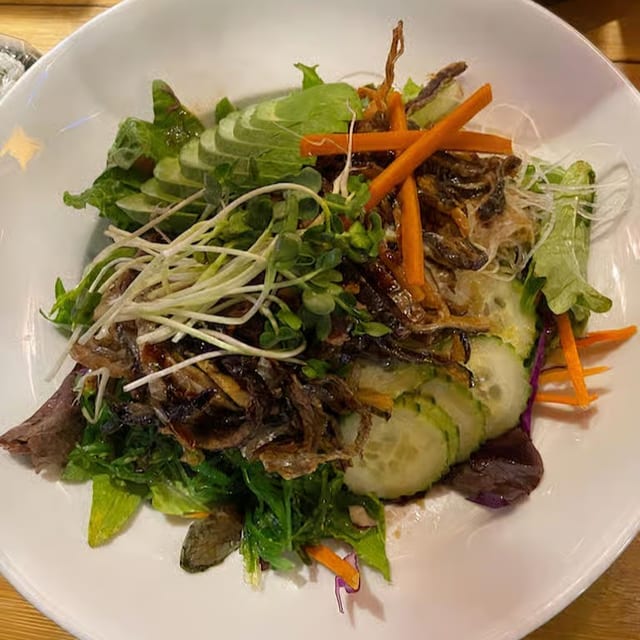 Salmon Skin Salad.